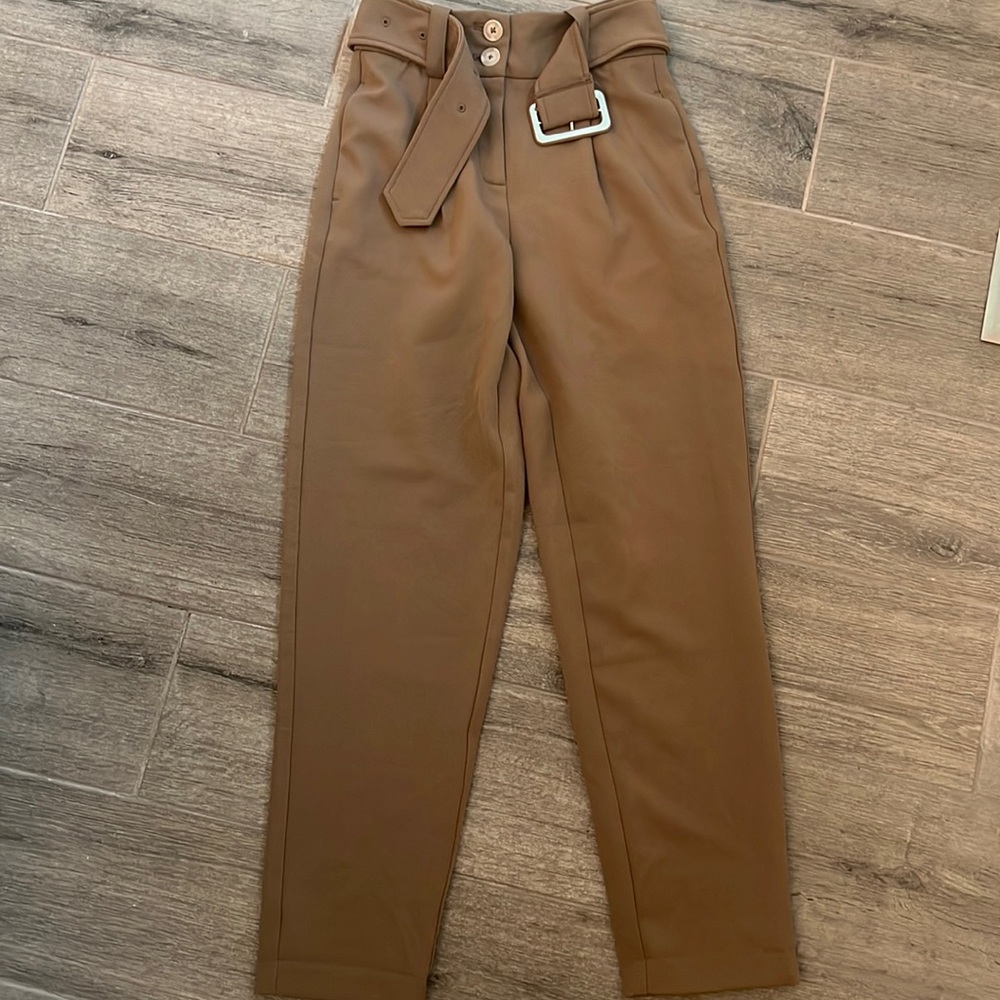 Vero Moda belted trouser pants
